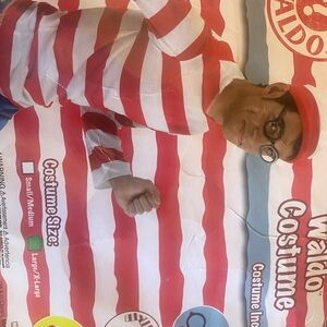 Waldo Costume with Red and White Stripes
